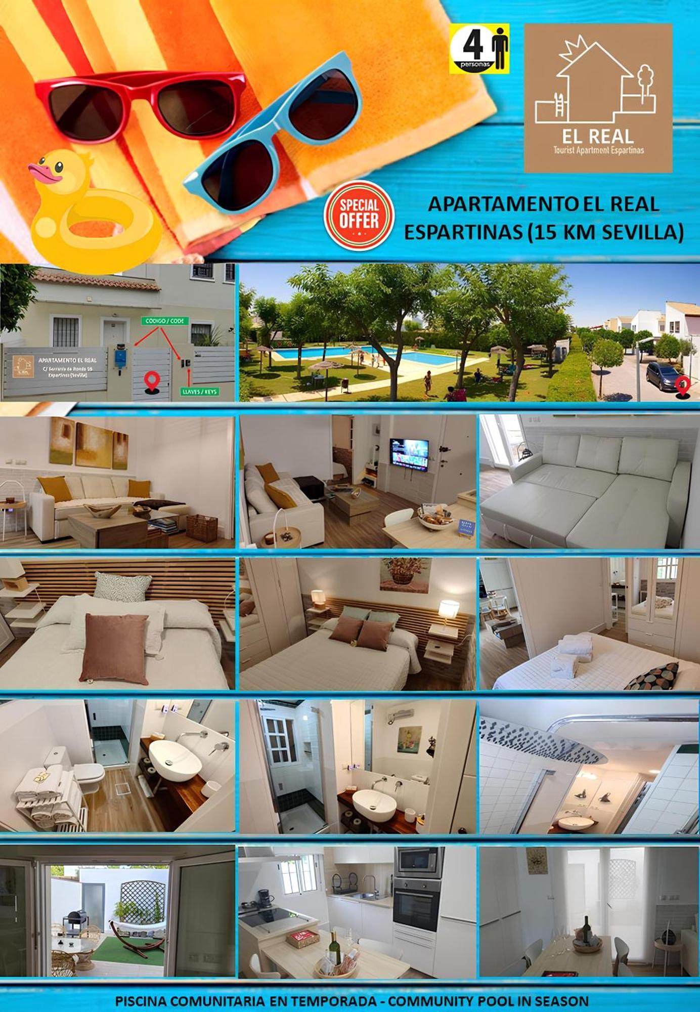 Apartamento El Real - Espartinas - Sevilla Zewnętrze zdjęcie